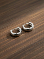 NVR Men's Silver Plated Hoop Earrings - Distacart