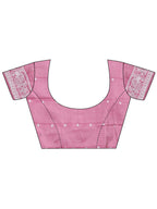 Shree Shyam Fashion Anaya Pink Linen Cotton Saree