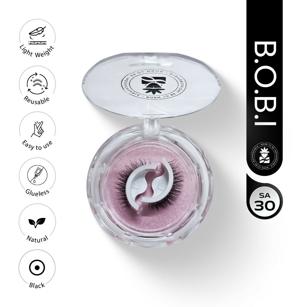 BOBI Self Adhesive Eyelashes SA30 Cat Eye – Winged Corner Volume
