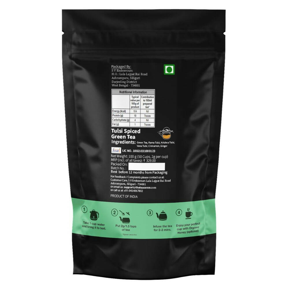 Tea Sense Tulsi Spiced Green Tea - Distacart