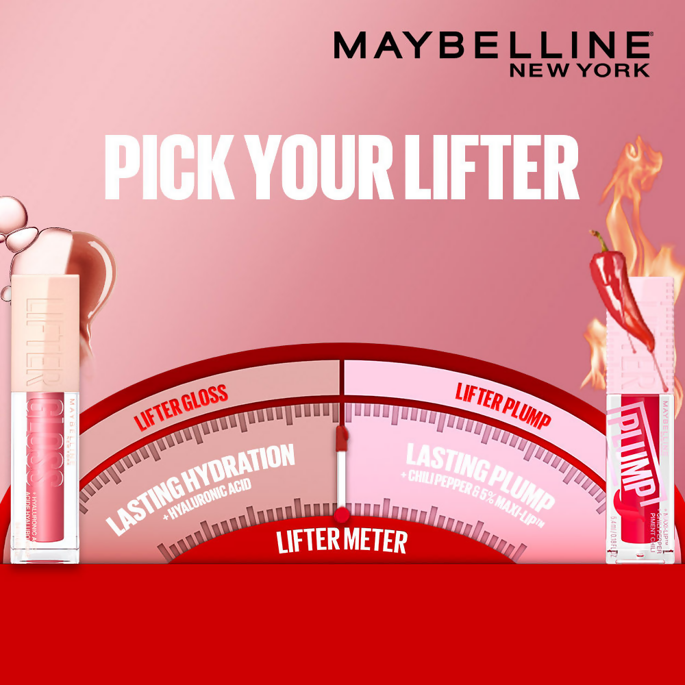 Maybelline New York Lifter Plump - Plumping Lip Gloss - Red Flag