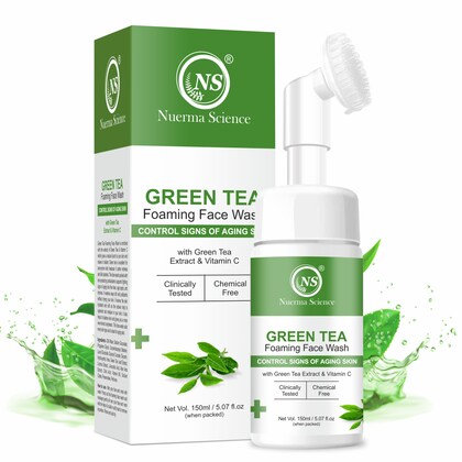 Nuerma Science Green Tea Foaming Face Wash | Hydrate, Soothe & Revitalize Skin