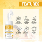 Nuerma Science Haldi Chandan Foaming Face Wash | Improve Skin Texture & Reduces Acne