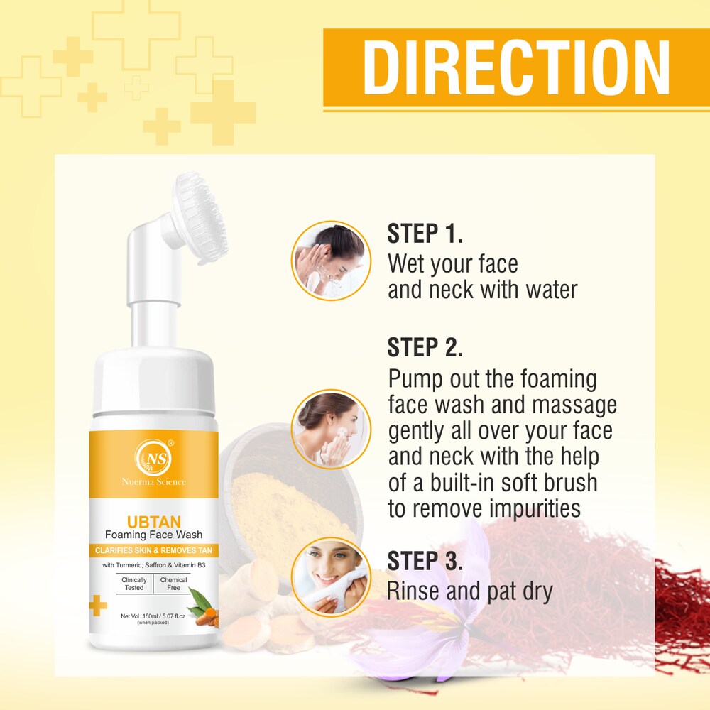 Nuerma Science Ubtan Foaming Face Wash | To Gently Exfoliate & Boost Youthful Skin