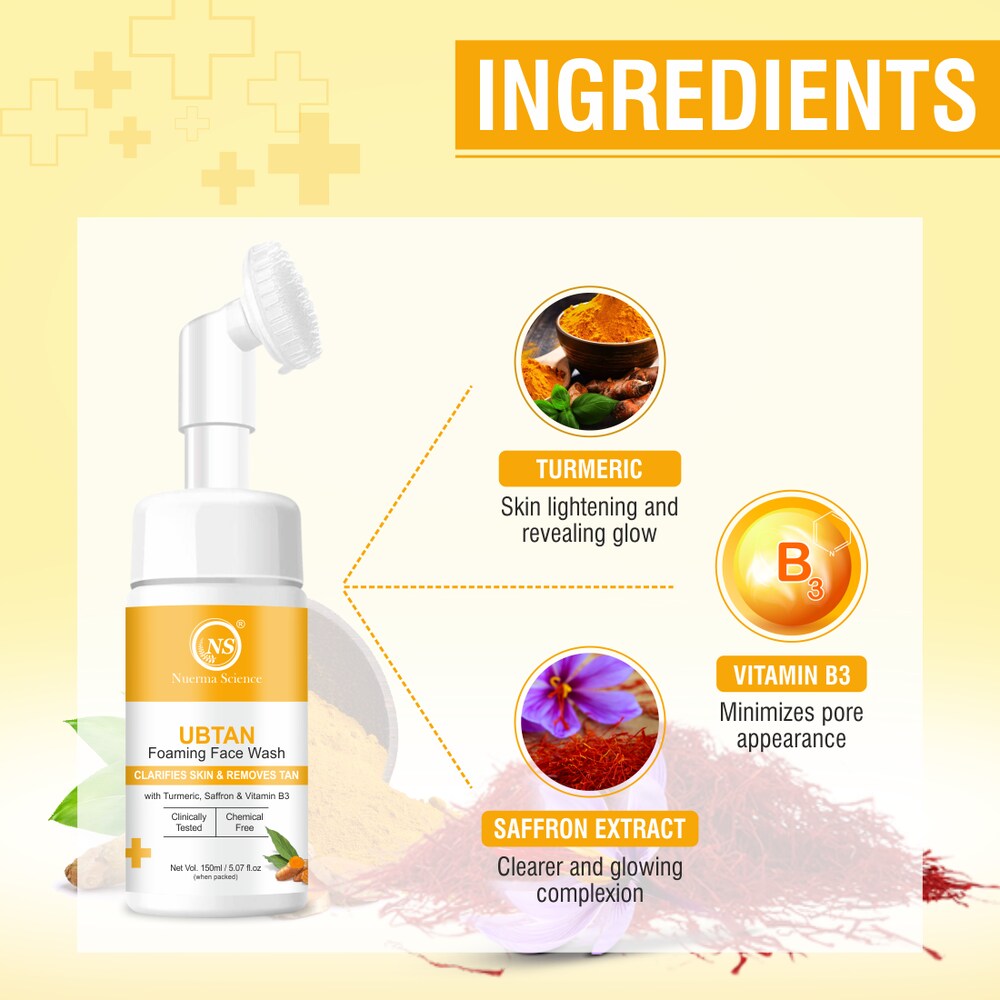 Nuerma Science Ubtan Foaming Face Wash | To Gently Exfoliate & Boost Youthful Skin