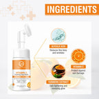 Nuerma Science Vitamin C Foaming Face Wash | To Enhance Skin Glow & Reduce Pigmentation