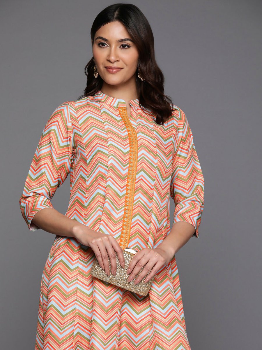 Ahalyaa Women's Traditional wear Ethnic Dress - Multi Color - Distacart