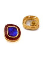 Ruby Raang Multi Blue Kundan Studs - Distacart