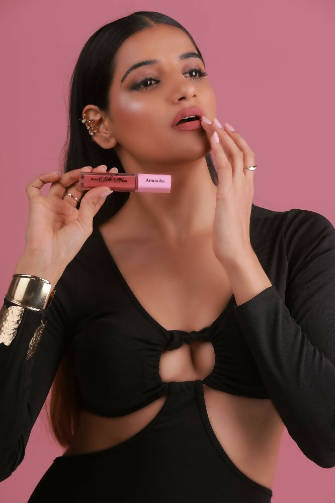 Ammoha Cosmetics Long-Lasting, Matte-Finished Plum Perfection Color Liquid Lipstick