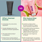 PLIX The Plant Fix Guava Glow Juicy Cleanser For Skin Brightening With Vitamin C