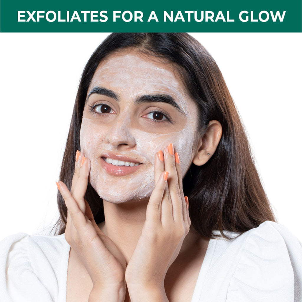 Nykaa Naturals Tea Tree & Neem Detox Face Scrub For Purifying, Acne Control & Clear Skin Glow - Tea Tree & Neem