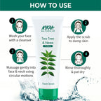 Nykaa Naturals Tea Tree & Neem Detox Face Scrub For Purifying, Acne Control & Clear Skin Glow - Tea Tree & Neem