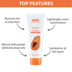 Nykaa Naturals Tea Tree & Neem Detox Face Scrub For Purifying, Acne Control & Clear Skin Glow - Papaya & Amla
