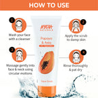 Nykaa Naturals Tea Tree & Neem Detox Face Scrub For Purifying, Acne Control & Clear Skin Glow - Papaya & Amla