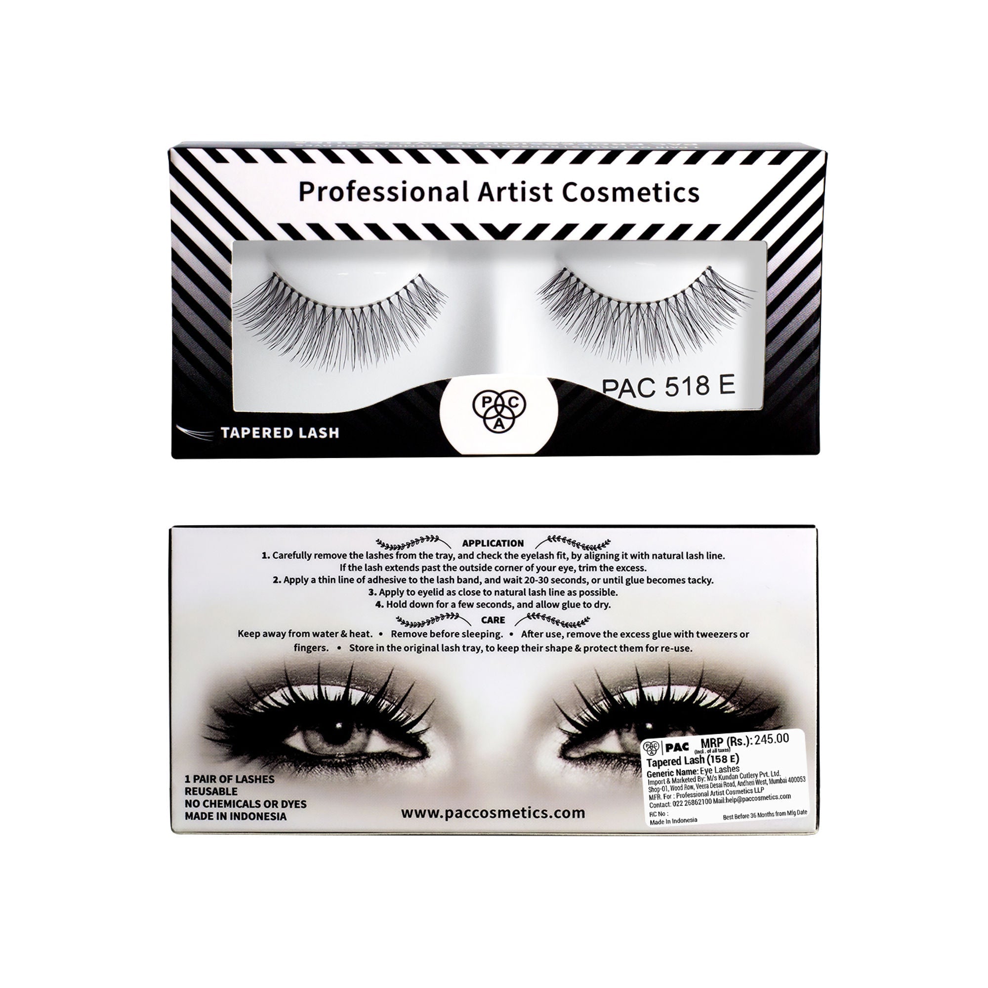 PAC Studio Tapered Lash - 518 E - Distacart