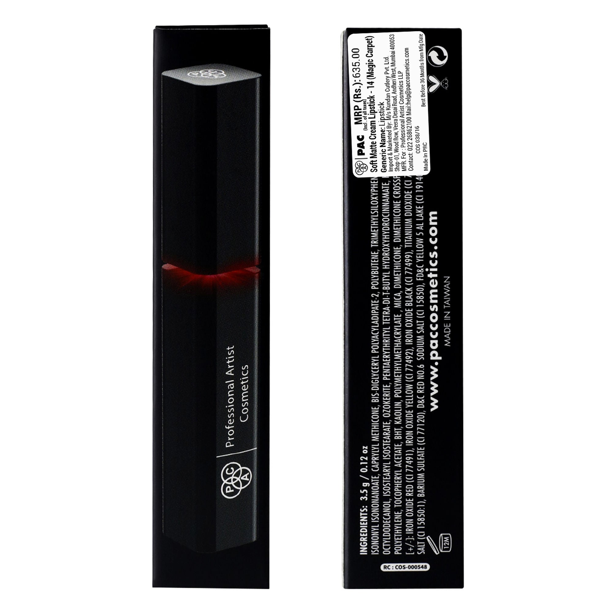 PAC Studio Soft Matte Cream Lipstick - 14 Magic Carpet