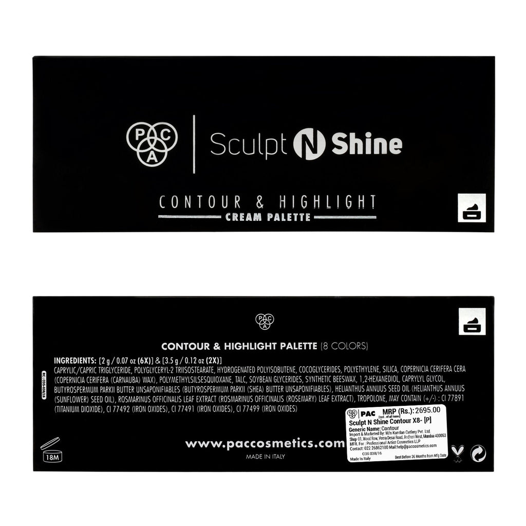 PAC Studio Sculpt N Shine Cream Contour X8