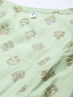 Yufta Silk Green Regular Dress Single