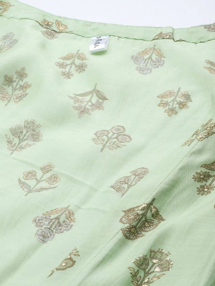 Yufta Silk Green Regular Dress Single