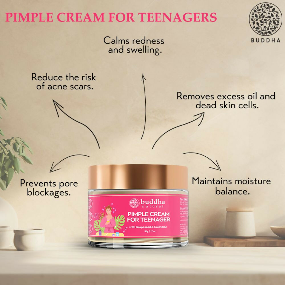 Buddha Natural Pimple Cream for Teenager (11 to 19 Years) - Distacart