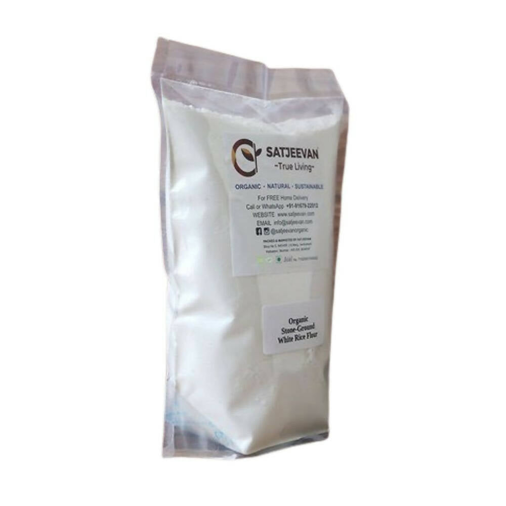 Satjeevan Organic Stone-Ground White Rice Flour - Distacart