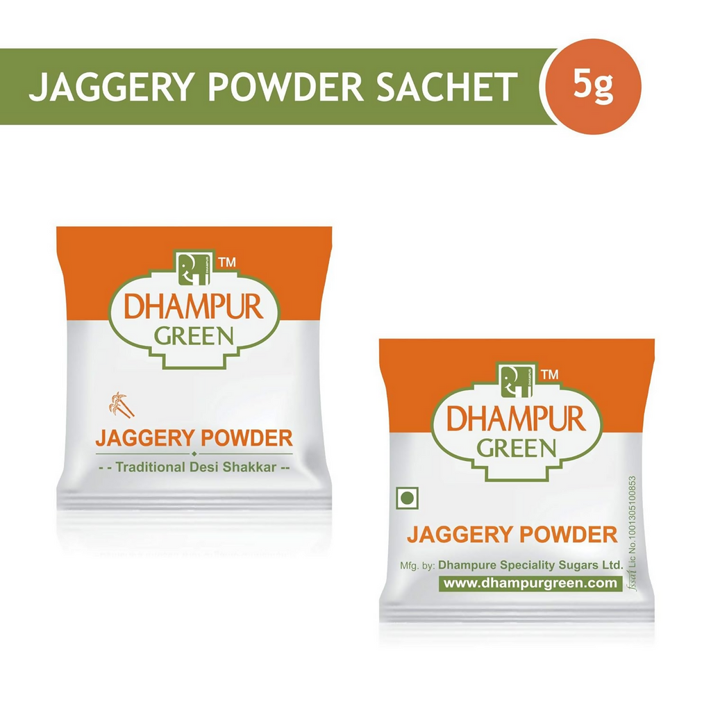 Dhampur Green Jaggery Powder Sachets - Distacart