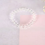 NVR Men & Women Transparent Beaded Elasticated Bracelet - Distacart