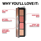 Smashbox Halo Contour Blush And Highlighter Palette - Coral