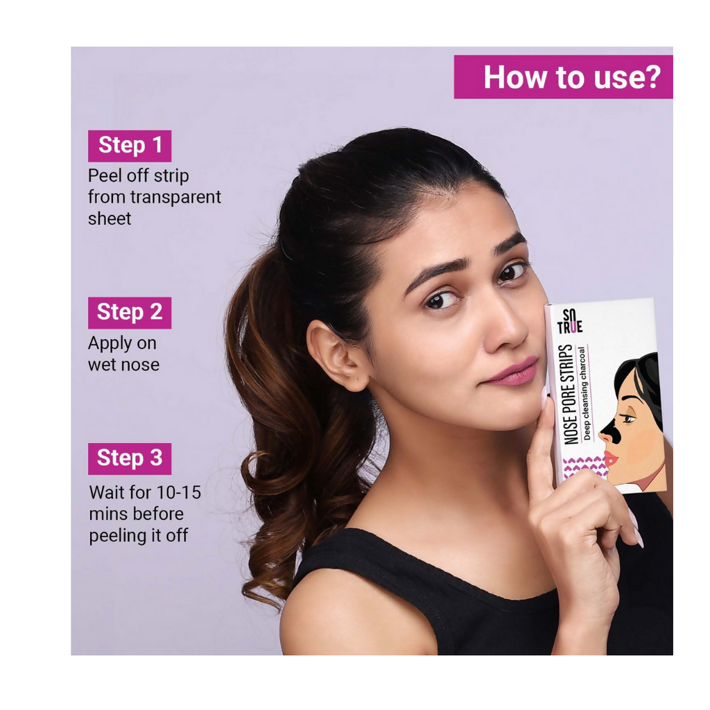 Sotrue Charcoal Nose Pore Deep Cleansing Strips - Distacart