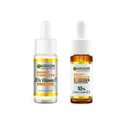 Garnier 30X Vitamin C Day + 10% Vitamin C Night Serum Mini Combo - Wake Up to 73% Brighter Skin