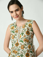 Myshka Women's Multi Floral Printed Gown Dress - Distacart