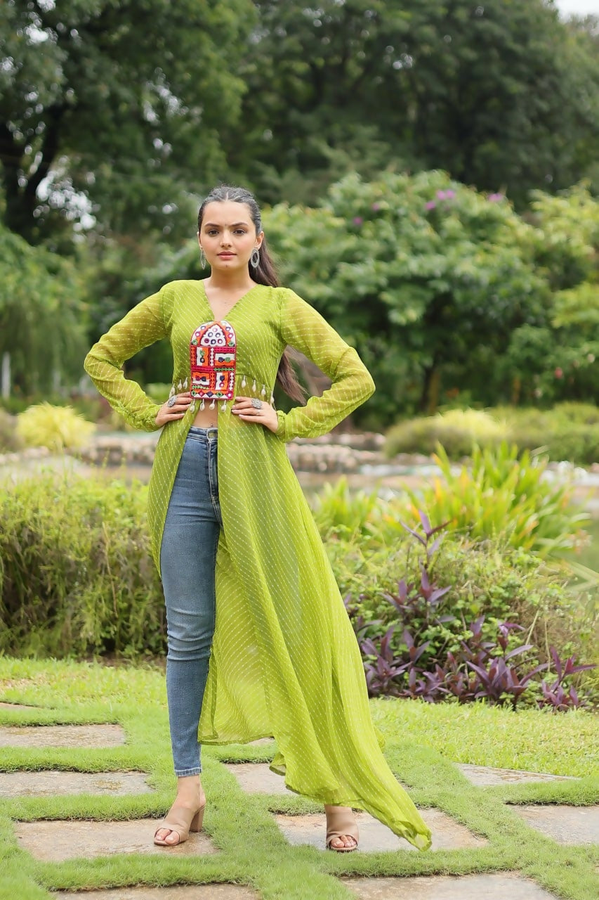 VN-KA-Navratri-1123-Parrot Green