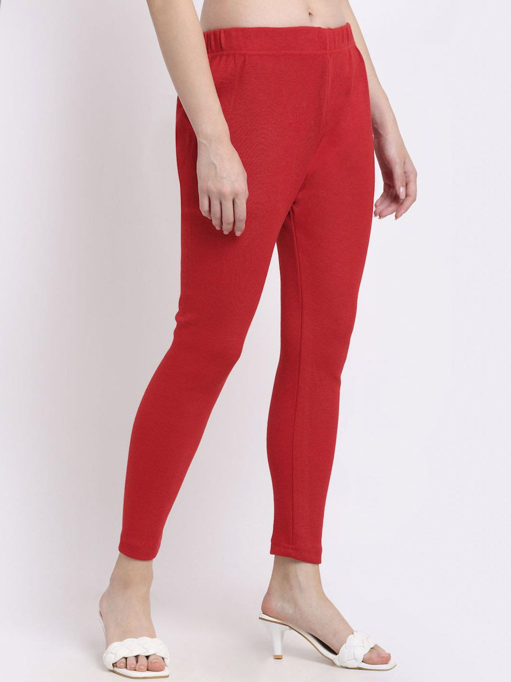 TAG 7 Women Knitted Ankle-Length Leggings