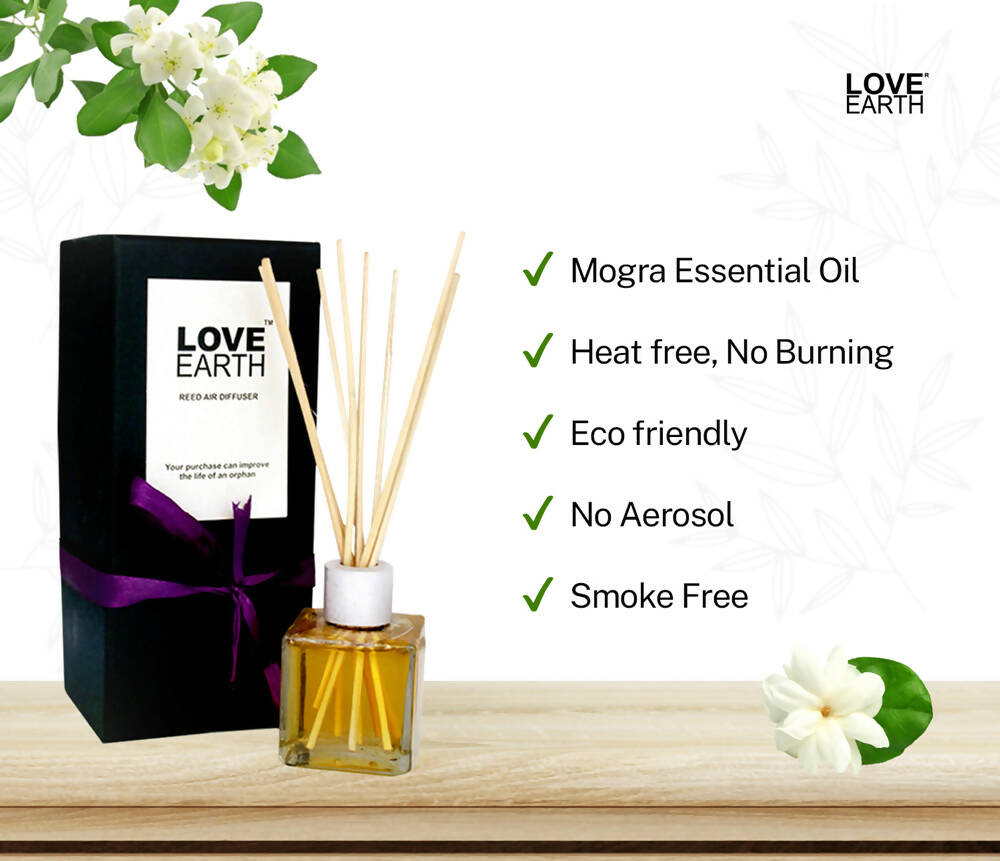 Love Earth Reed Diffuser- Mogra