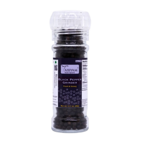 Tassyam Organics Black Pepper Grinder Bottle