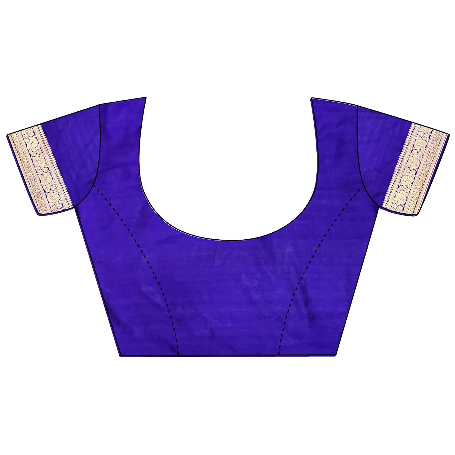 Joban Fashion Violet Floral & Ethnic Motifs Design Soft Silk Meenakari Banarasi Saree - Distacart