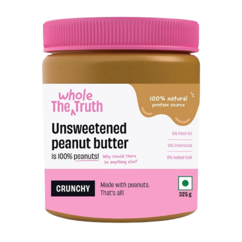 The Whole Truth Unsweetened Peanut Butter - Crunchy - Distacart