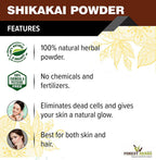 Forest Herbs 100% Natural Organic Amla, Reetha, Shikakai Powder Combo