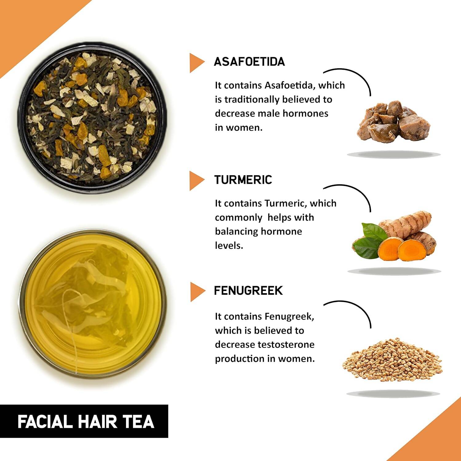 Teacurry Facial Hair Tea Bags - Distacart