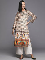 Ahalyaa Women's Traditional wear Kurta - Nude