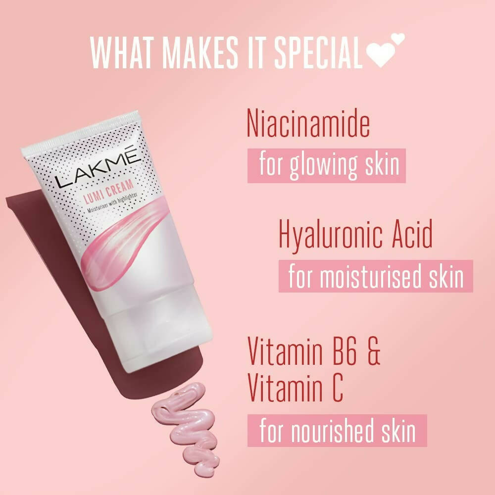 Lakme 9 To 5 Lumi Strobe Cream Highlighter + Moisturizer + Primer