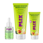 PLIX The Plant Fix Barrier Repair Combo Kit with Avocado Ceramide Moisture Rush Serum, Cleanser & Cream