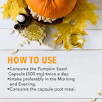 Nutriorg Pumpkin Seed Oil Soft Gel Capsules - Distacart