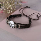 NVR Men Leather Wraparound Bracelet - Distacart