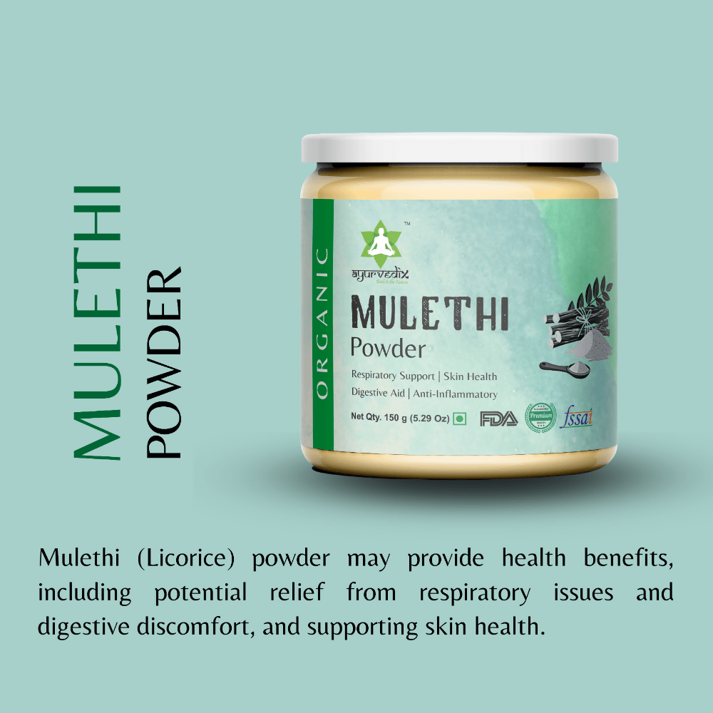 Ayurvedix Organic Mulethi Powder - Distacart
