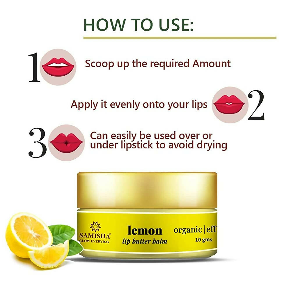 Samisha Organic Lemon Lip Butter Balm
