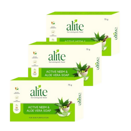 Alite Neem & Aloe Vera Soap for Gentle Daily Cleansing