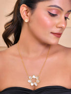 VOJ Women Gold Color stainless steel Jewellery Set - Distacart