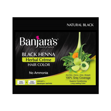 Banjara's Black Henna Herbal Creme Hair Color