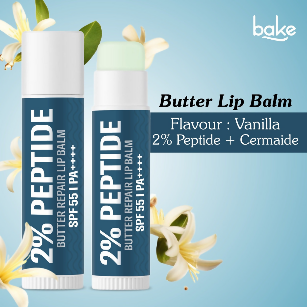 Bake 2% Peptide + Ceramide Butter Brightening Lip Balm SPF 55 PA++++ - Distacart